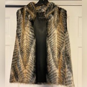 Faux Fur Vest in Multicolor